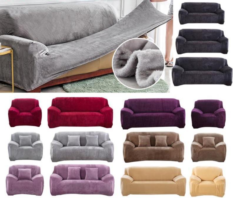 Destockage - Housse de Canapé Velours Rouge - La Maison de la Housse®