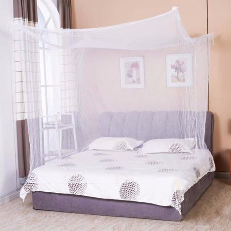 Moustiquaire Pour Lit Avec Attaches - Quatre Coins - La Maison de la Housse®